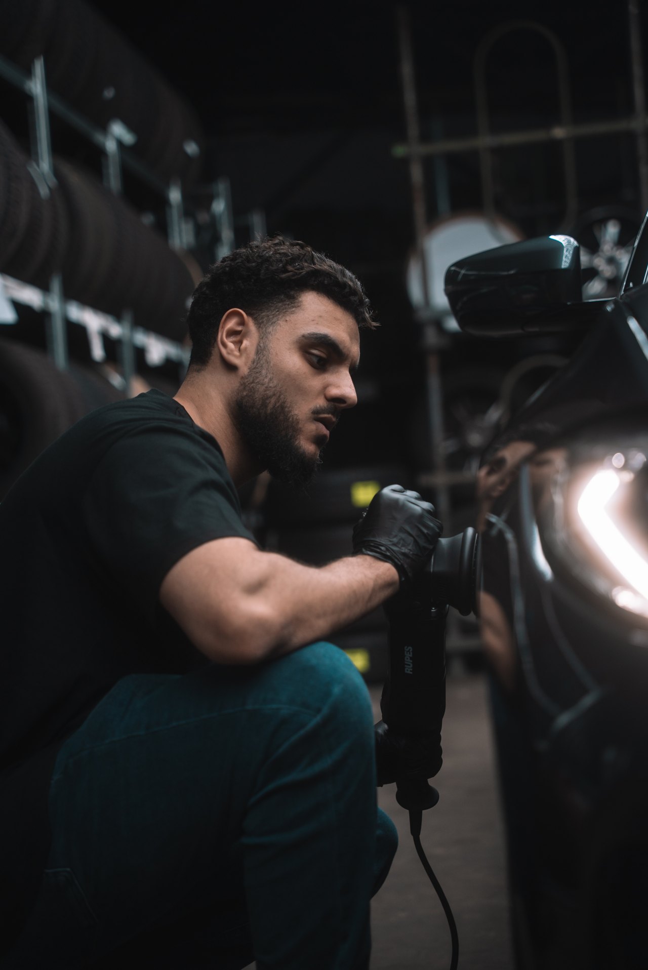 Detailaufnahme Politur